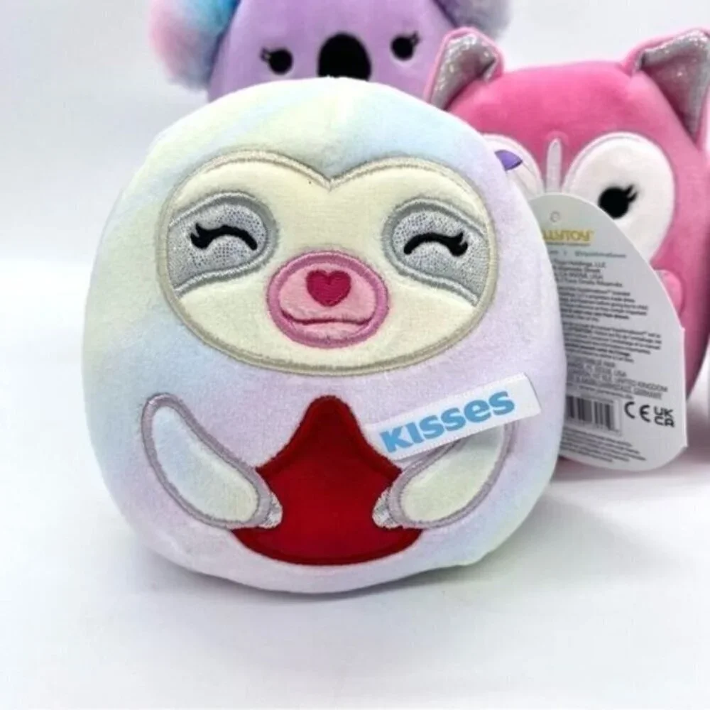 Squishmallows Taylor, Varity and Renate Hershey Kisses Valentine Plush Lot New